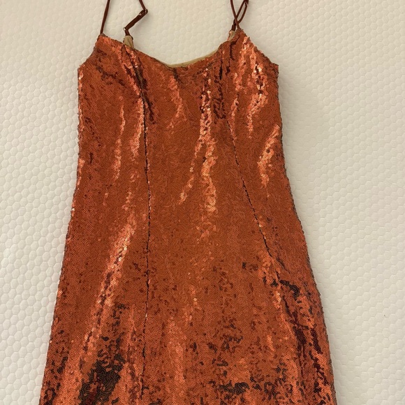 Urban Outfitters Sequin Bronze Dress - Picture 1 of 2